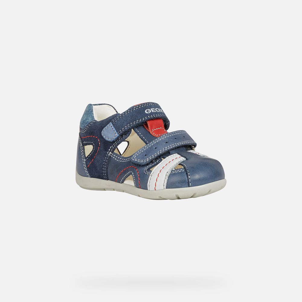 Sandalias Geox Bebe Azul Marinho - Kaytan Boy - JDSLV5482